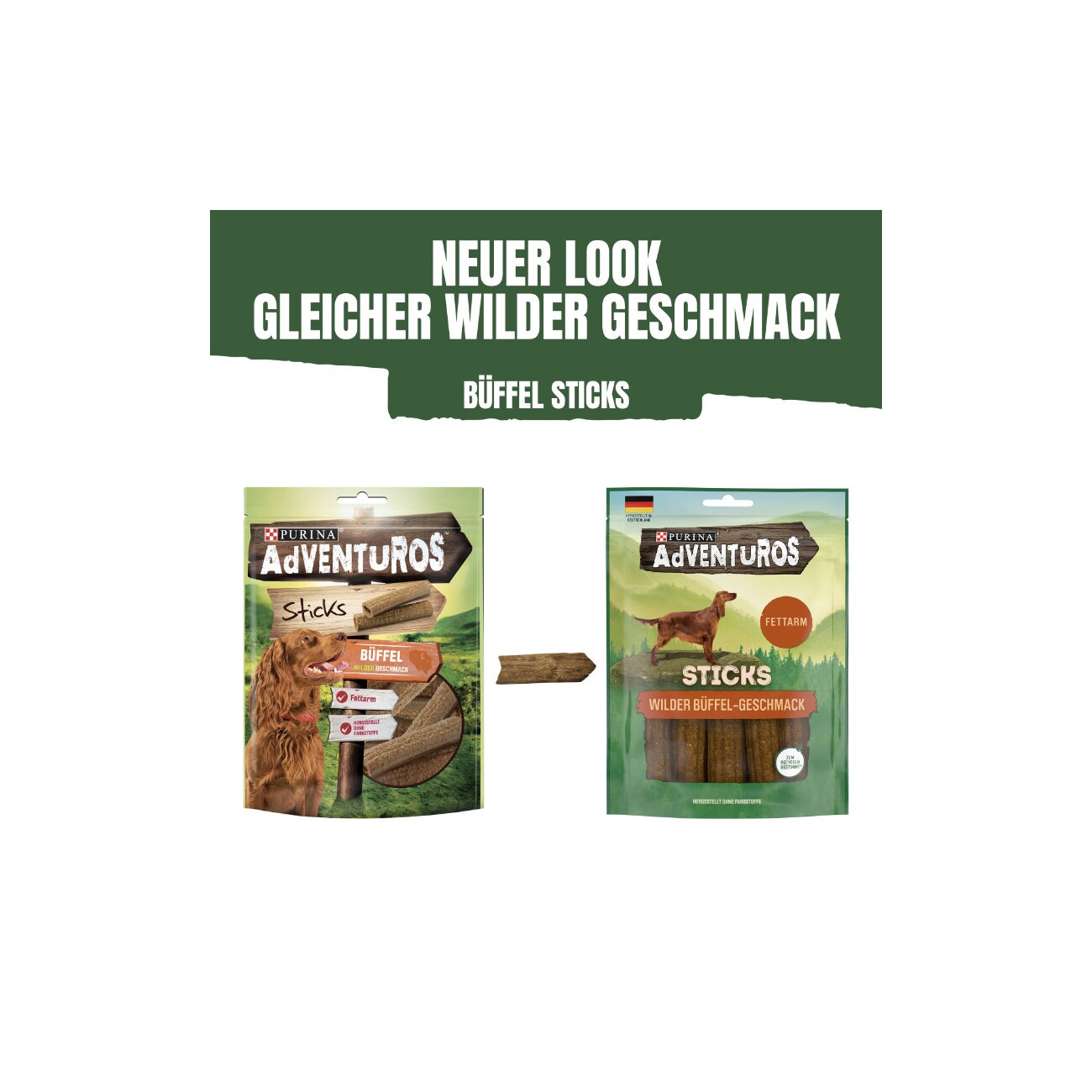 Adventuros Sticks fettarm Büffel 6x120g