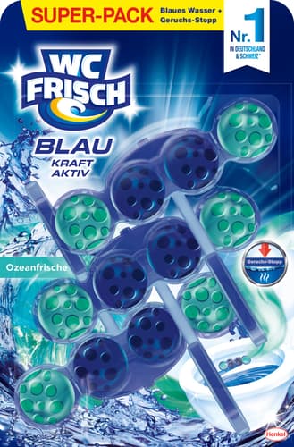 WC Frisch Kraft Aktiv Blauspüler Ozeanfrische, Trio-Pack