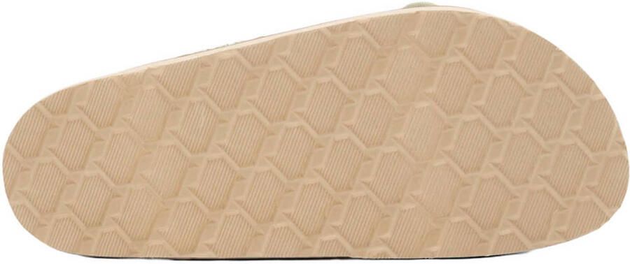 ESPRIT slippers lichtgroen beige
