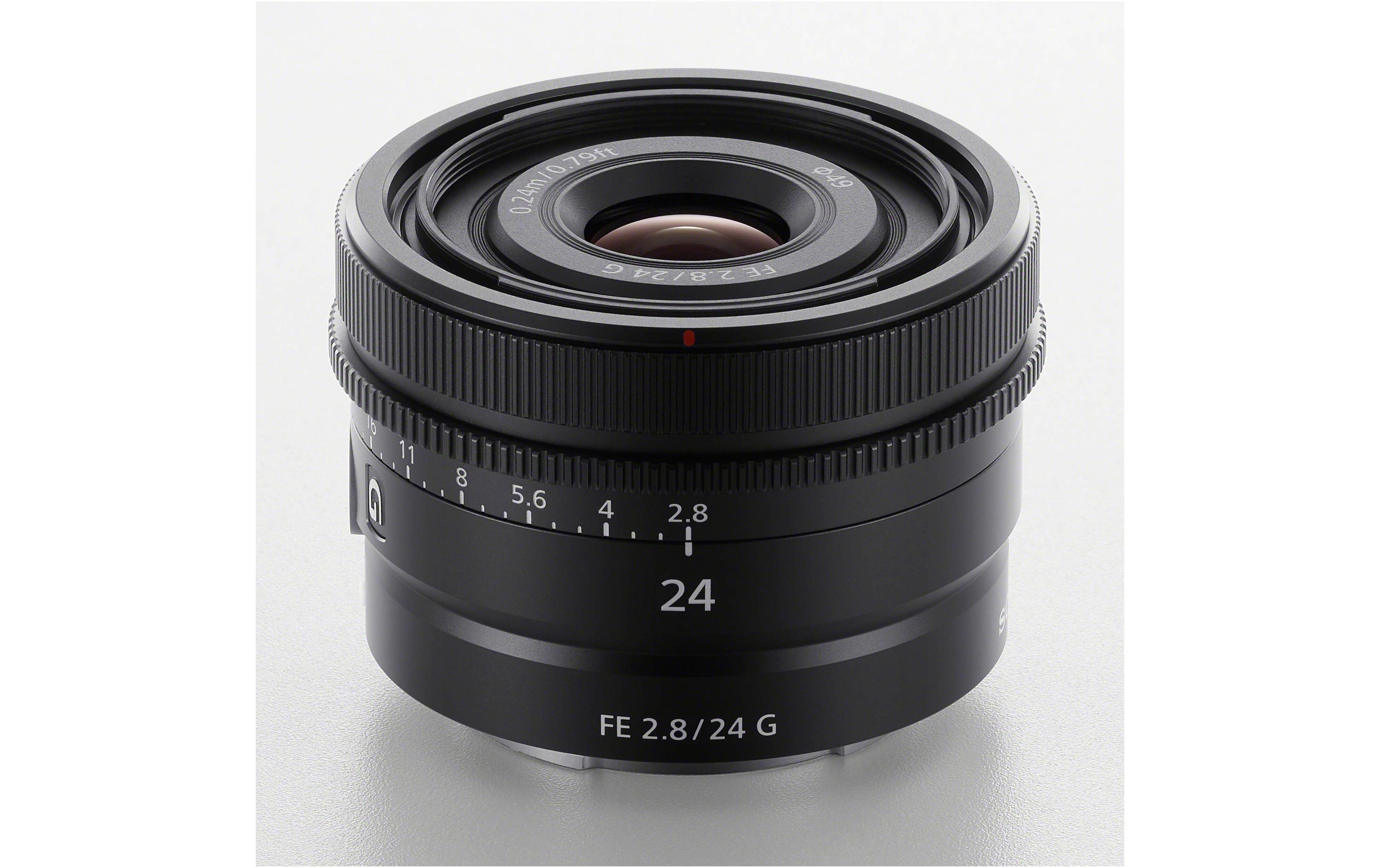 Festbrennweite FE 24mm F/2.8 G – Sony E-Mount<br>Kompaktes, robustes Weitwinkelobjektiv mit 24 mm Brennweite