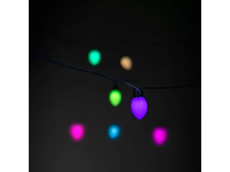 Smart Light Chain Globe Cone - 64 Million Colors and Music Synchronization Multicolor