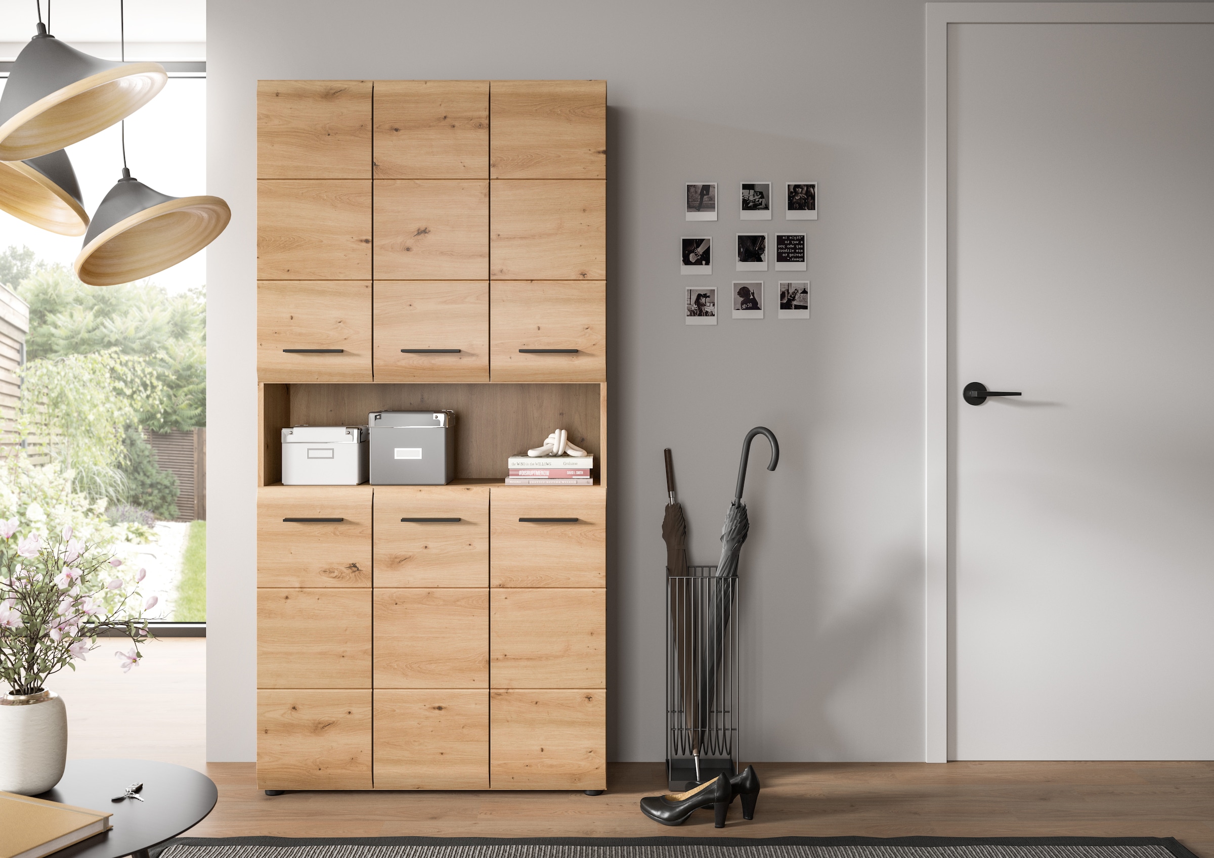 INOSIGN Stauraumschrank 1 Stk. tlg. Florenz, Mehrzweckschrank Artisan Oak NB, 185 cm Höhe, Bad