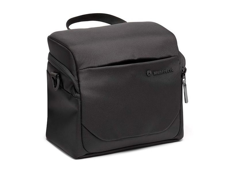 Manfrotto Kameratasche Advanced Shoulder L III Schwarz Fortschrittliche Schultertasche mit eigener Regenhülle