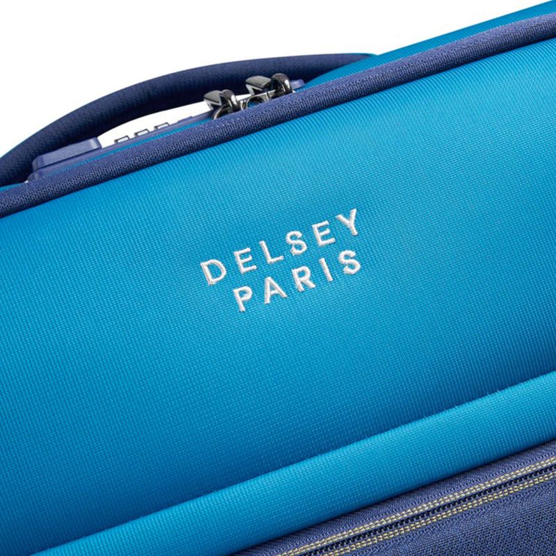 Valise cabine souple Brochant 3 Extensible 55 cm Bleu Outremer
