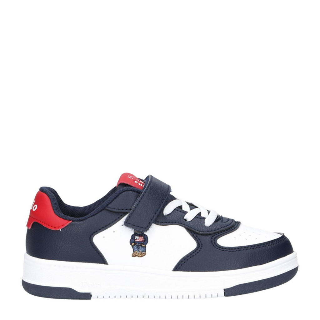 Ralph Lauren Masters Court Bear PS Schoolkind sneakers blauw/wit