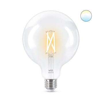 WiZ Connected LED globe E27 60W filament helder koel tot warmwit licht dimbaar