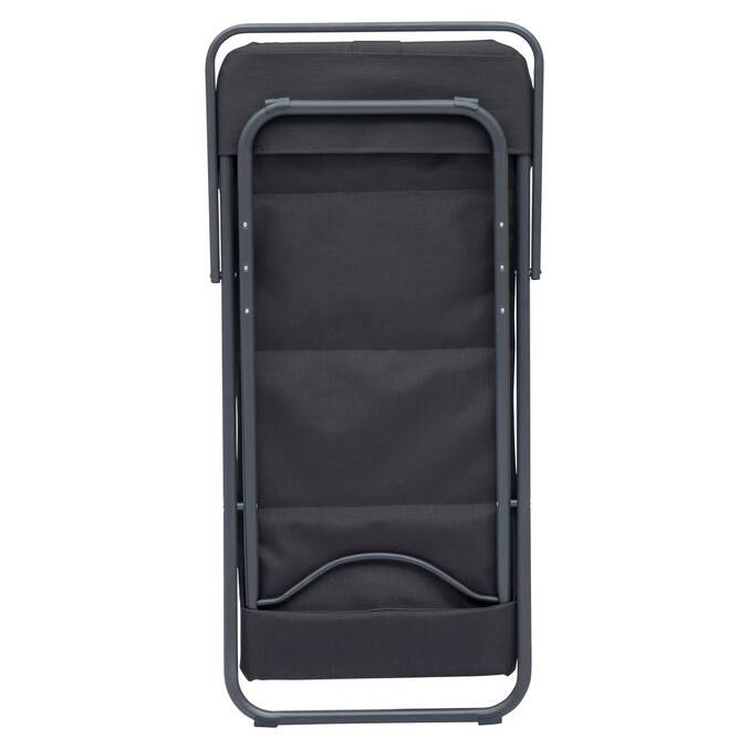 Chilienne de jardin empilable pliable MIRAEL Anthracite / Graphite