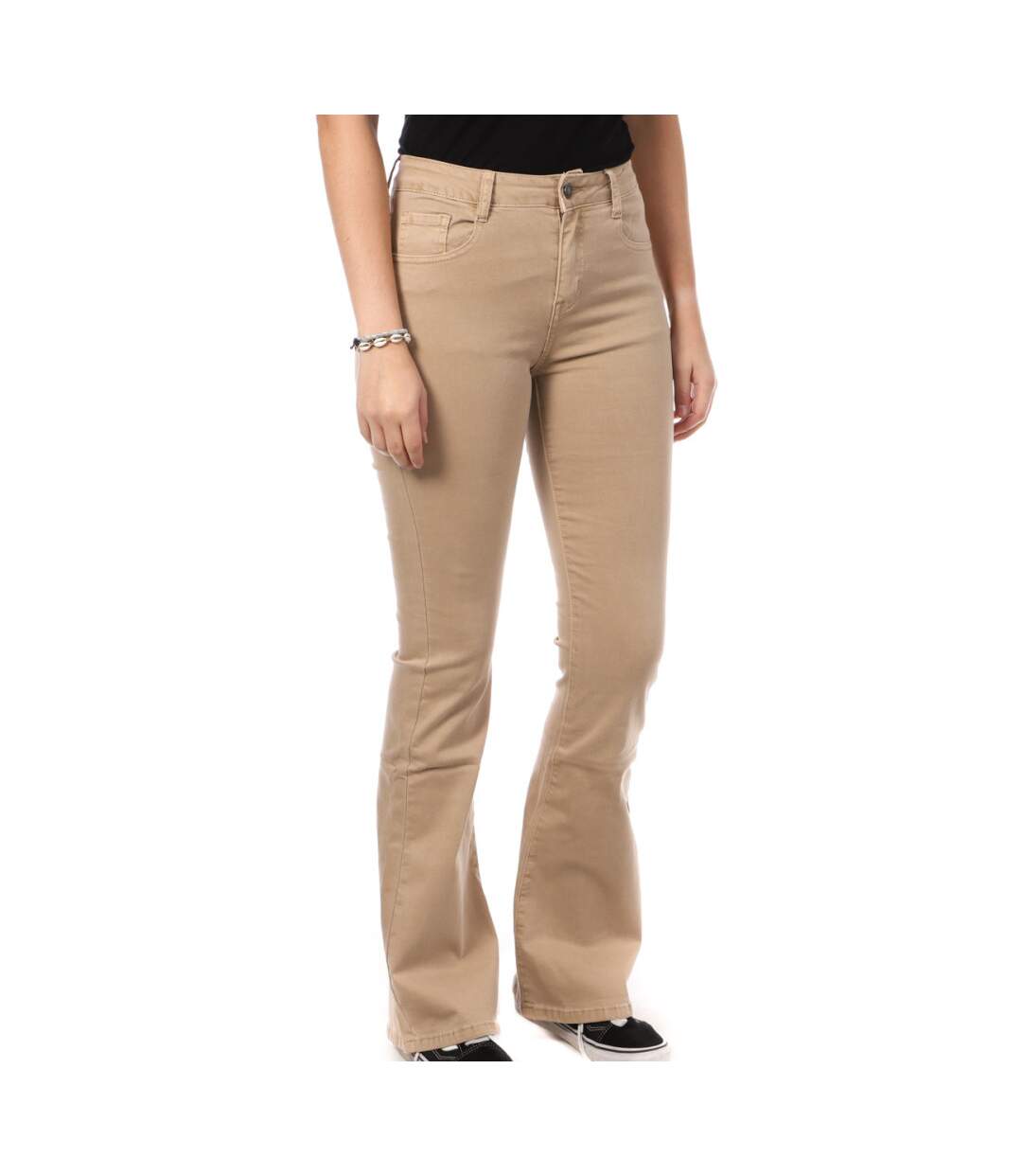 Jean Beige Femme My Tina's Evase