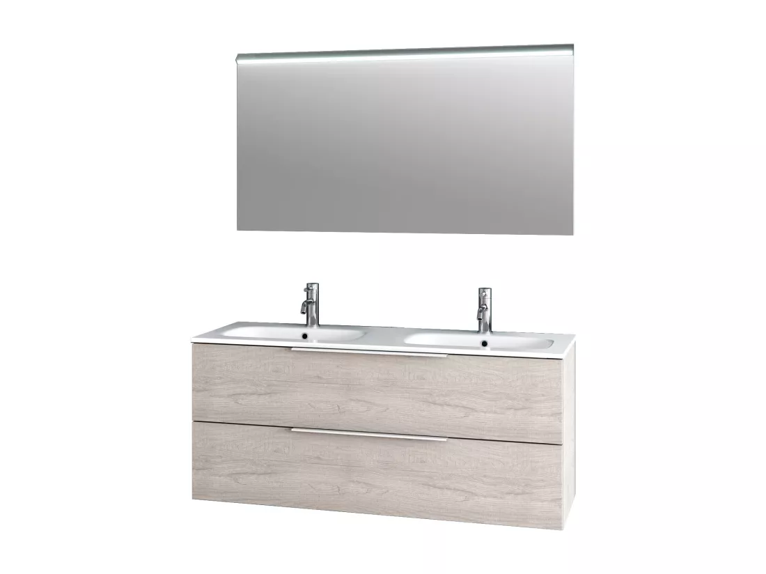 Ensemble de salle de bain double vasque 3 pièces LARISSA sherwood