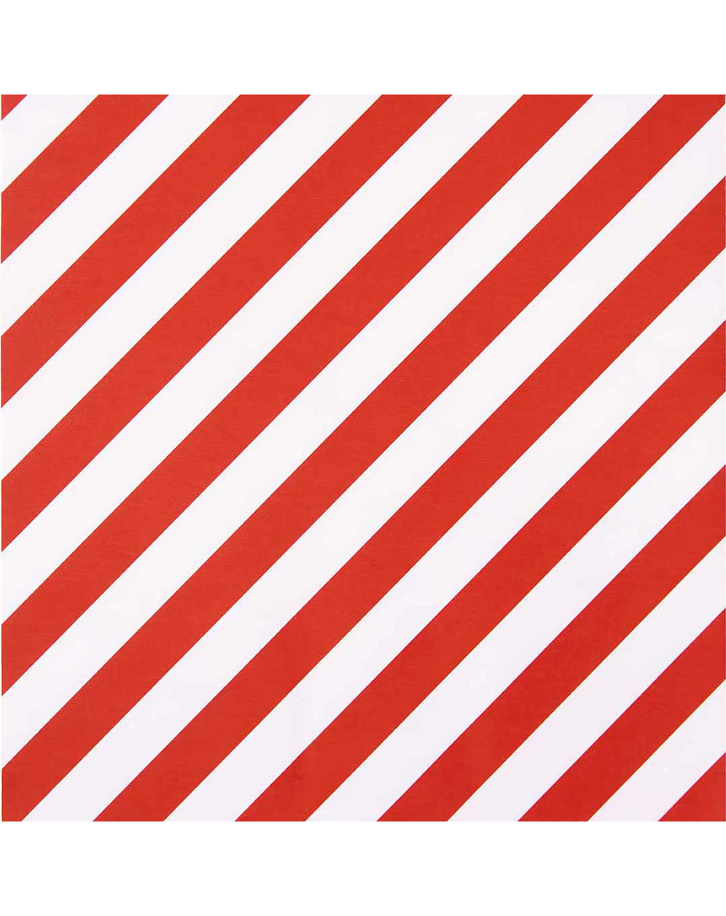 Geschenkpapier STREIFEN (70cmx8m) in rot/weiß