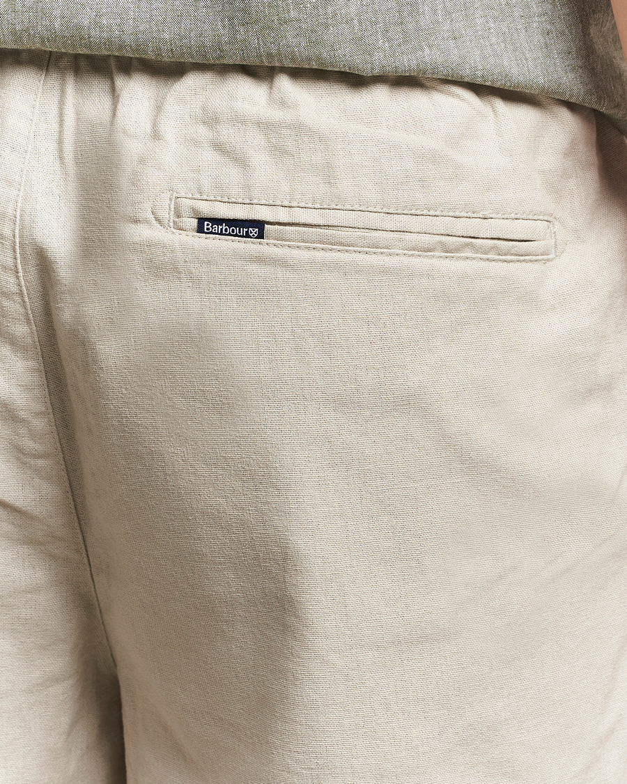 Barbour Lifestyle Cotton/Linen Relaxed Shorts Mist