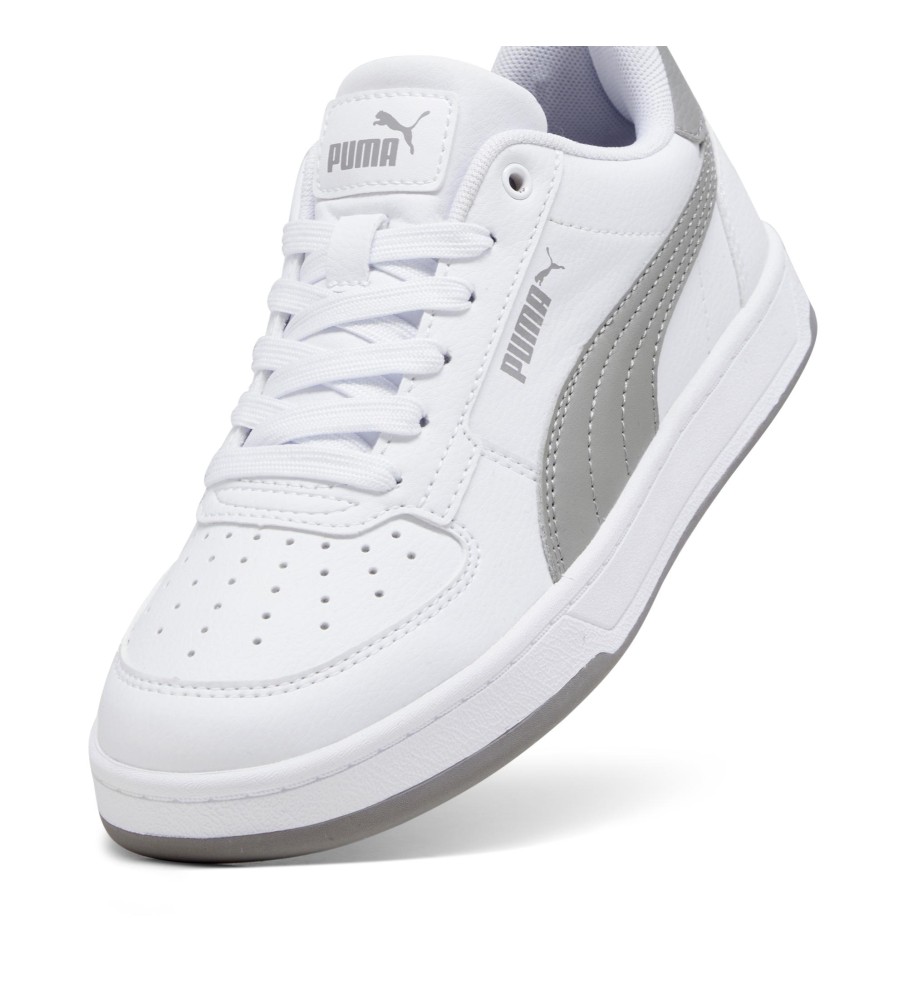 Tênis Puma Caven 2.0, branco e cinza.