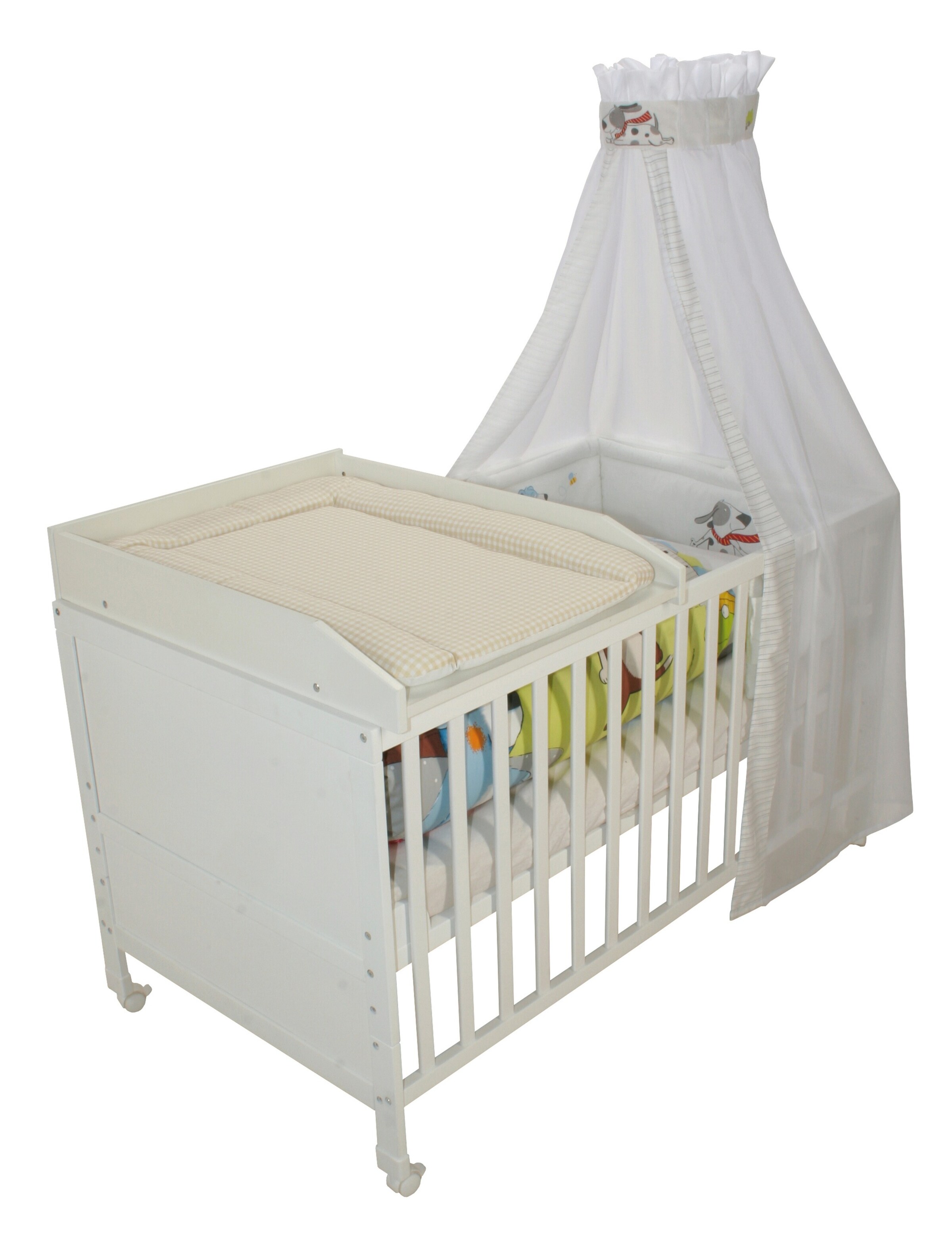 roba Wickelplatte Vichy beige