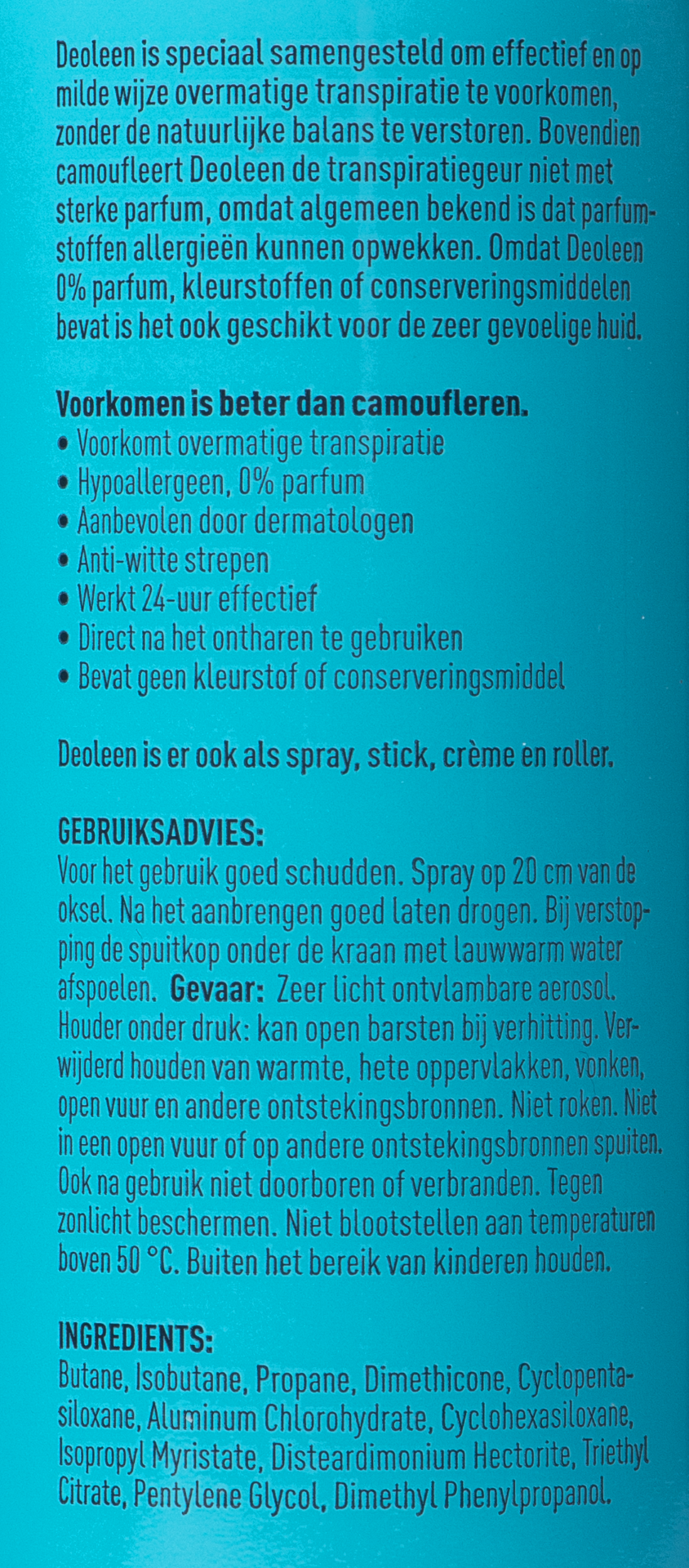 Deoleen Satin spray regular (150 ml)