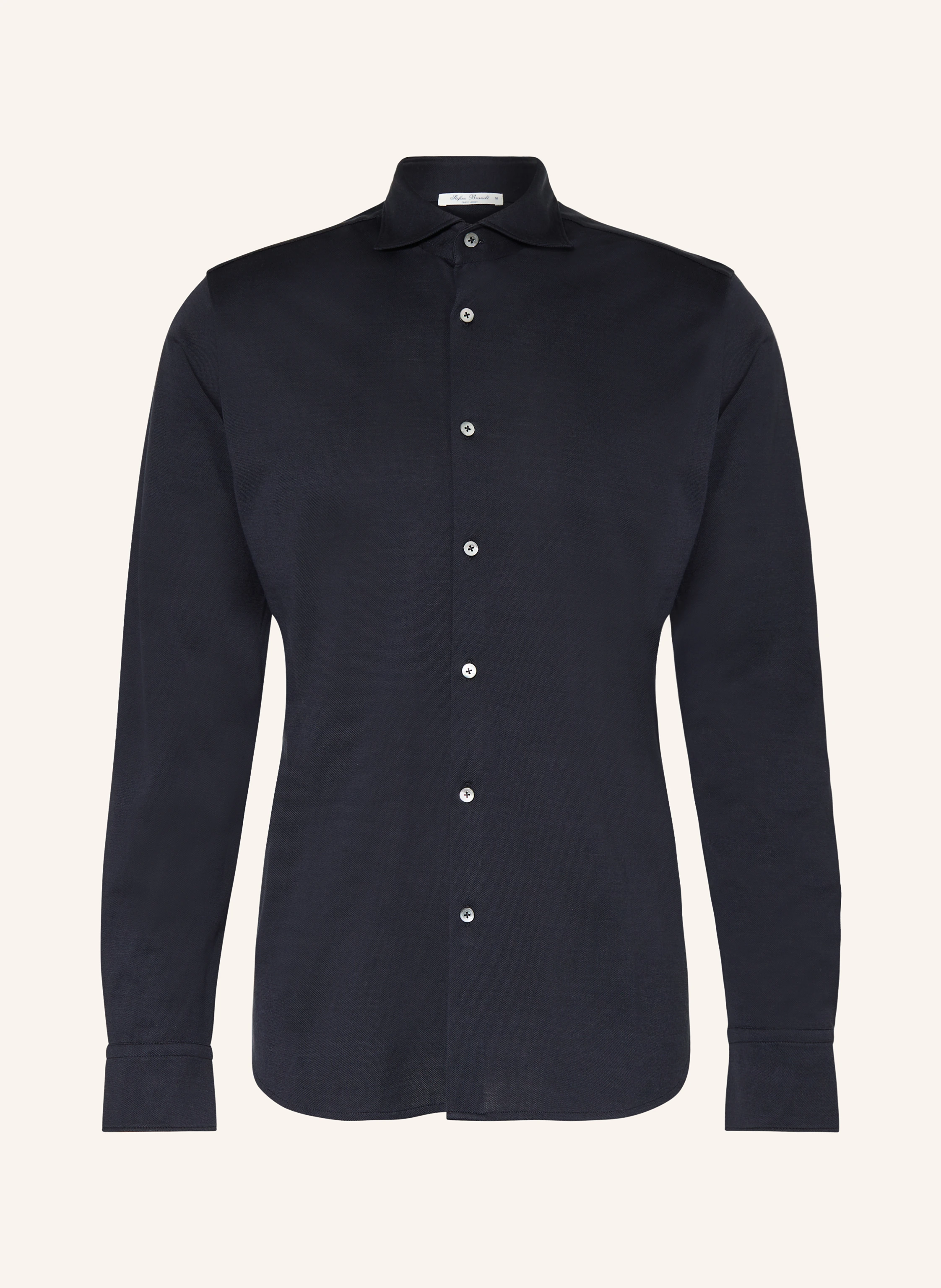 Stefan Brandt Piqué-Hemd Slim Fit
