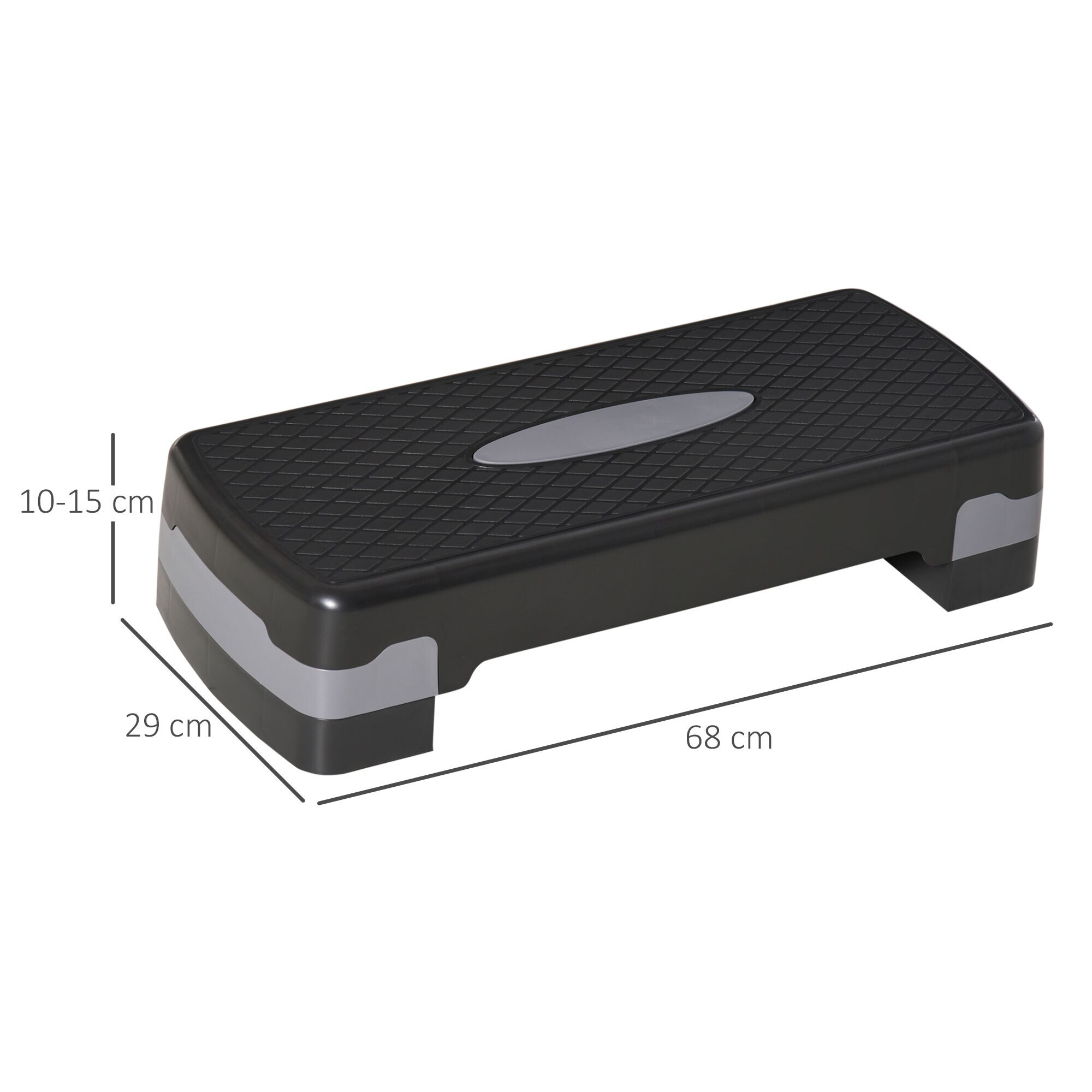 HOMCOM Steppbrett höhenverstellbar 68 x 29 cm (BxT)