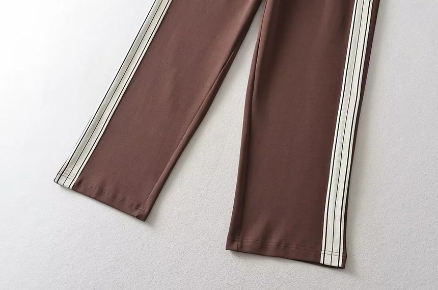 Opuscule - High Rise gestreepte losse joggingbroek