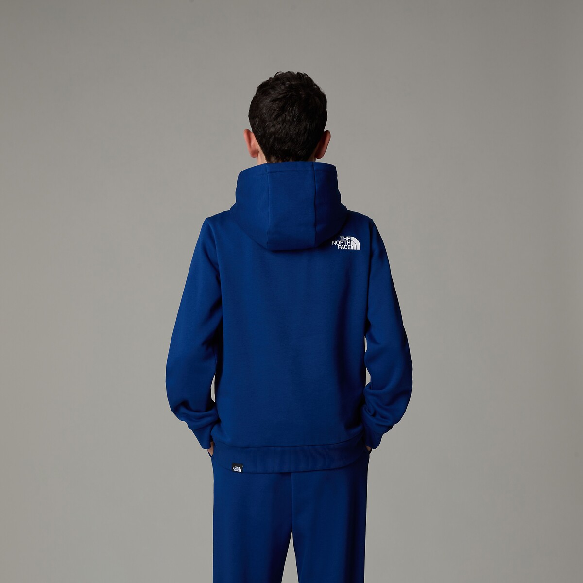 THE NORTH FACE<br>Moletom com capuz, fleece, logo na frente e nas costas