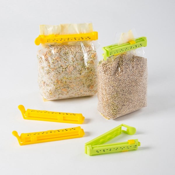 10 clips sachets avec marqueur date