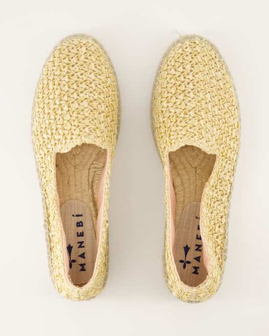 Manebi Yucatan Espadrilles in Beige