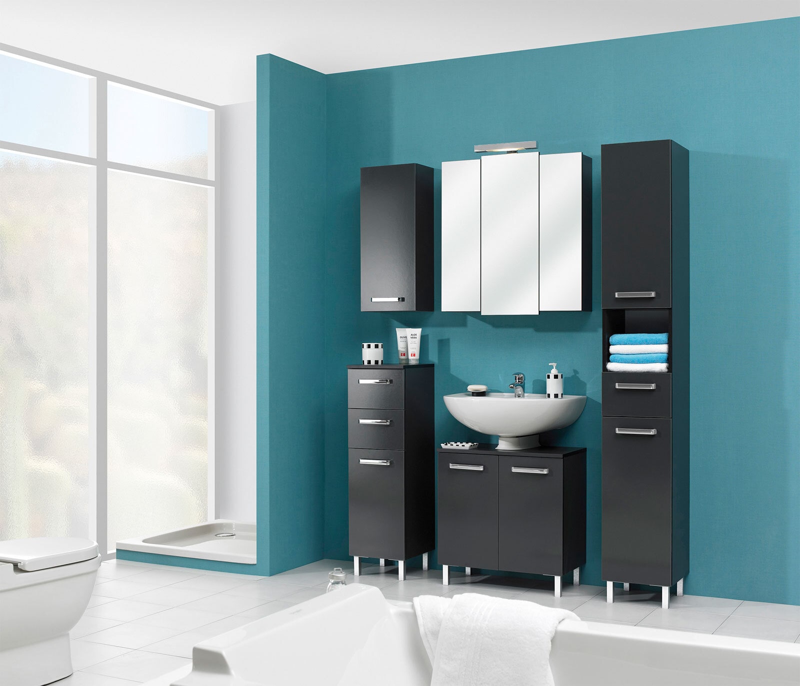Highboard 30 cm - Anthrazit - Quickset 311