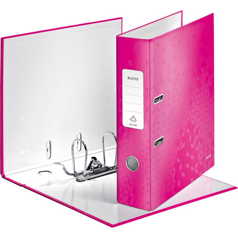 Classeur à levier cartonné Leitz Wow A4 - Dos 8 cm