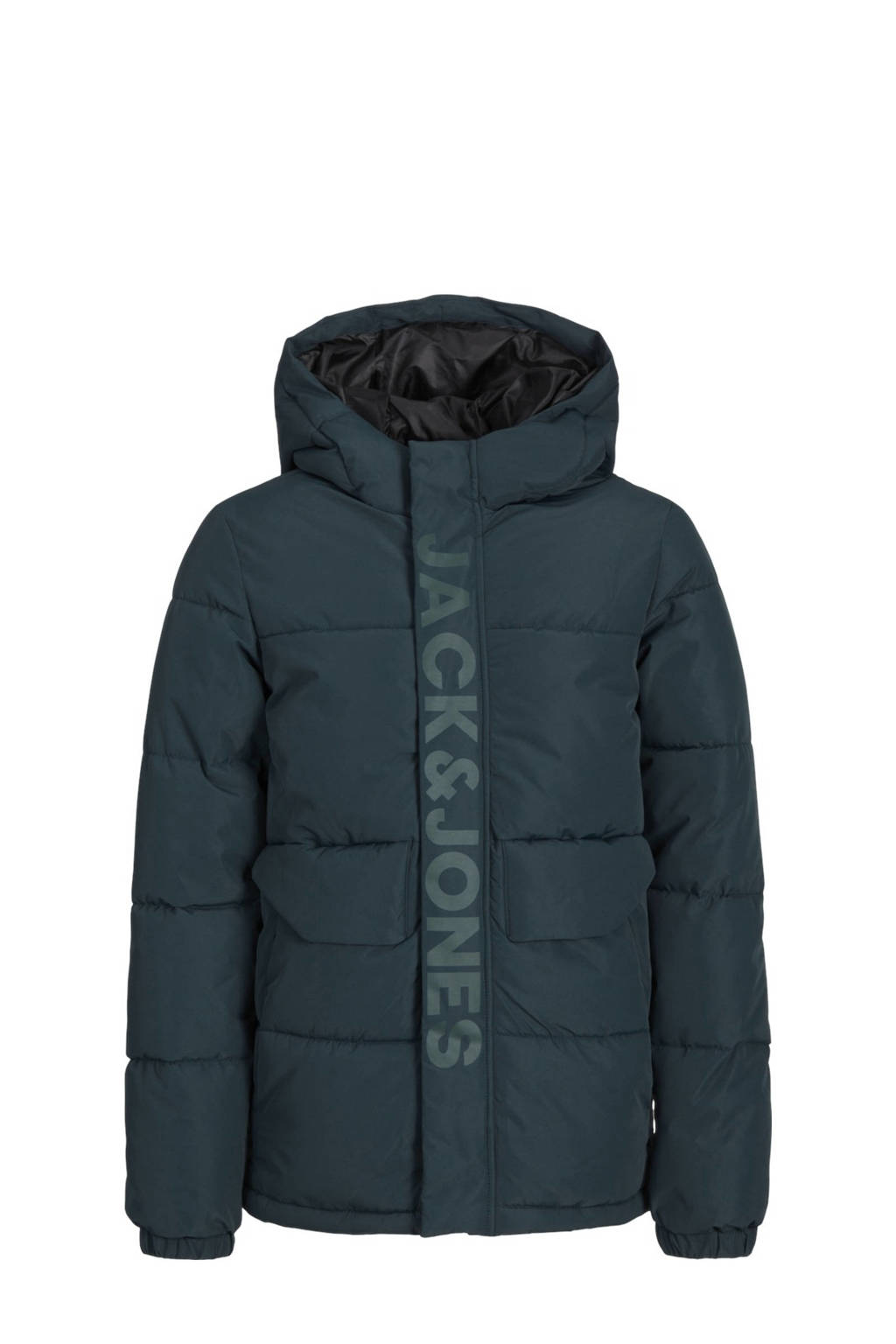 JACK & JONES gewatteerde winterjas JCOSPEED donkergroen