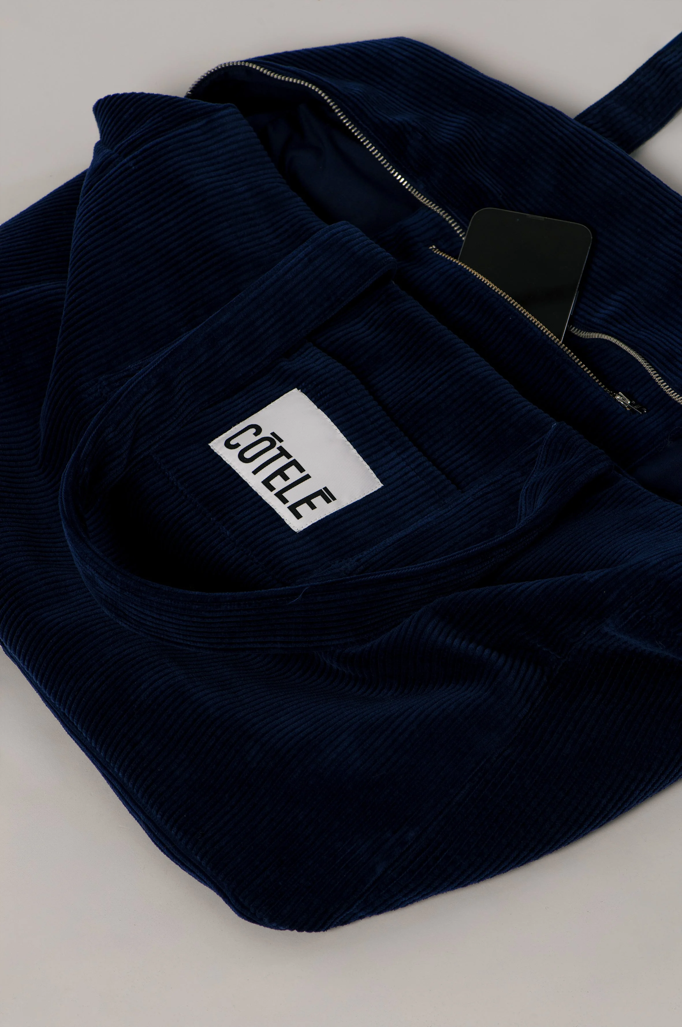BONNY - Sac week-end bonny en velours | Bleu