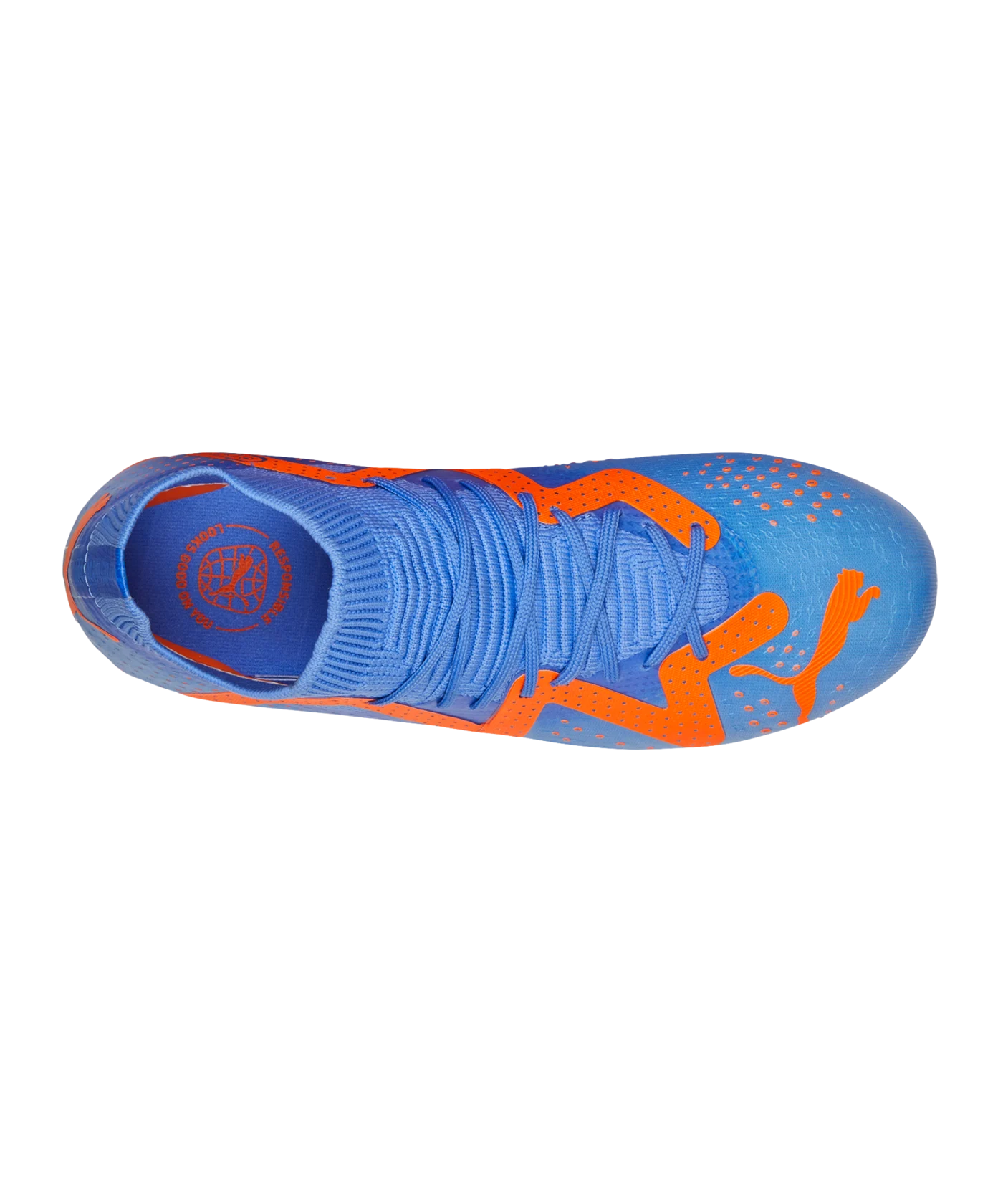 PUMA FUTURE Match FG/AG Supercharge Kids Blau Orange F01