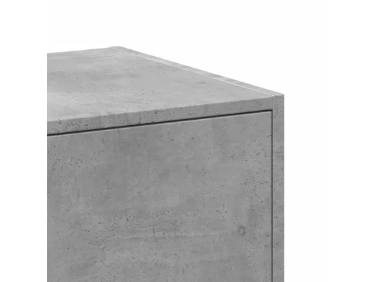 Armoire d'apothicaire gris béton 40x41x174,5 cm bois ingénierie