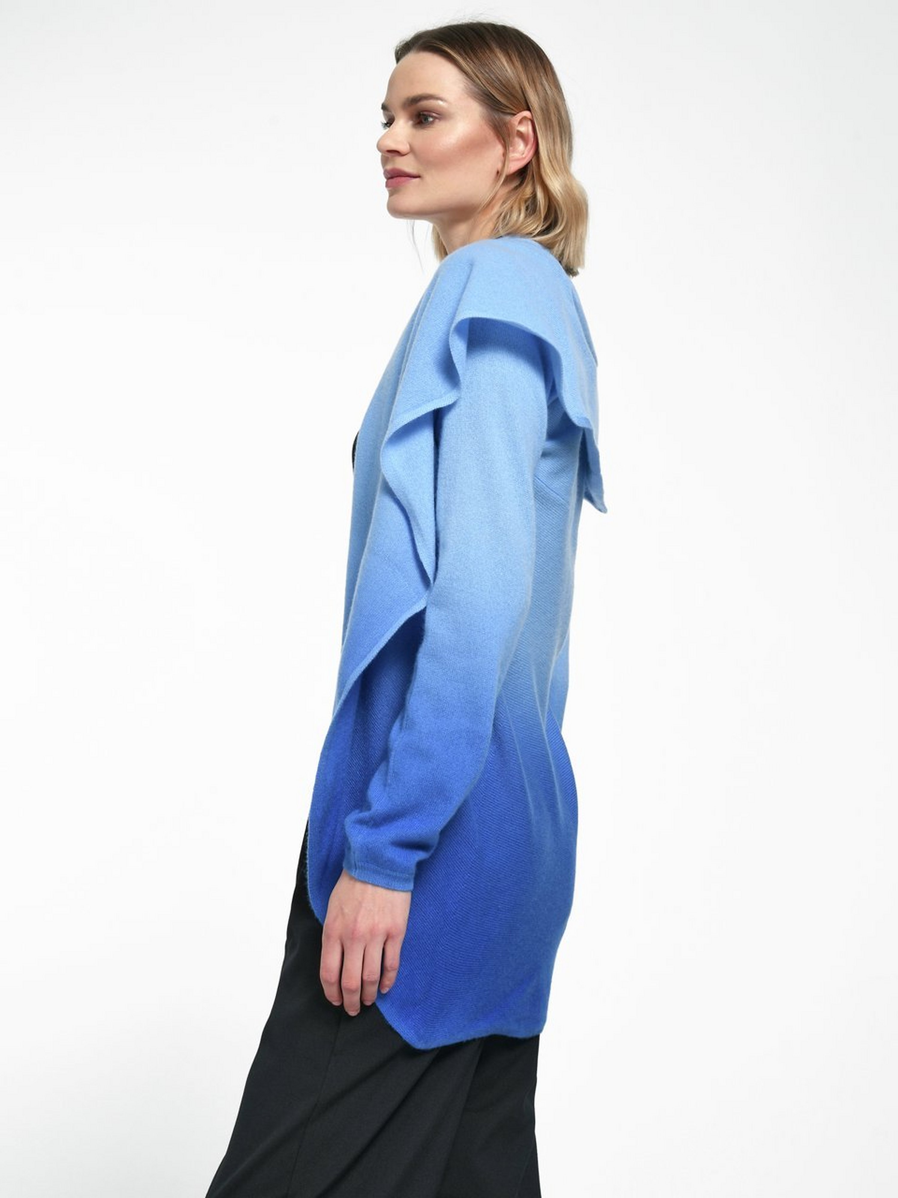 Strickjacke aus Schurwolle und Kaschmir