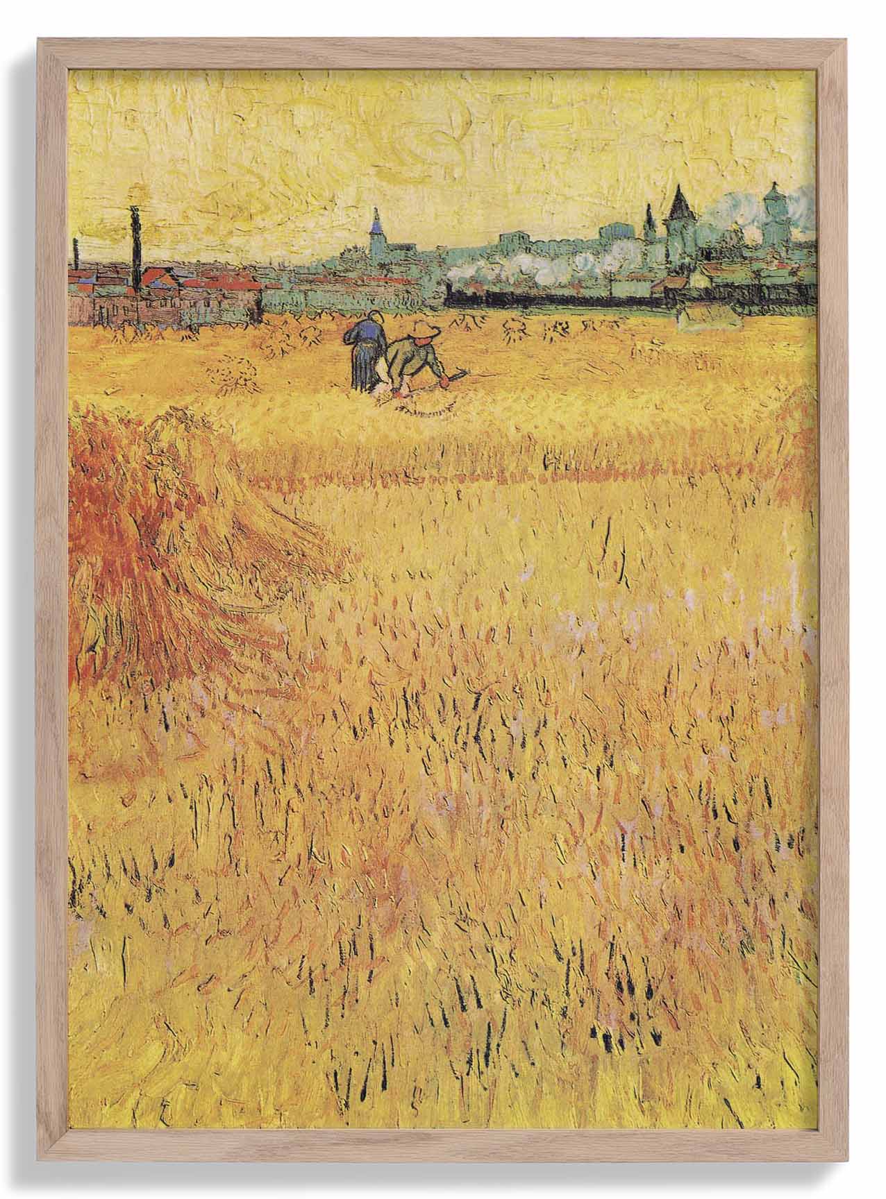 Weizenfeld mit Blick auf Arles von Van Gogh
