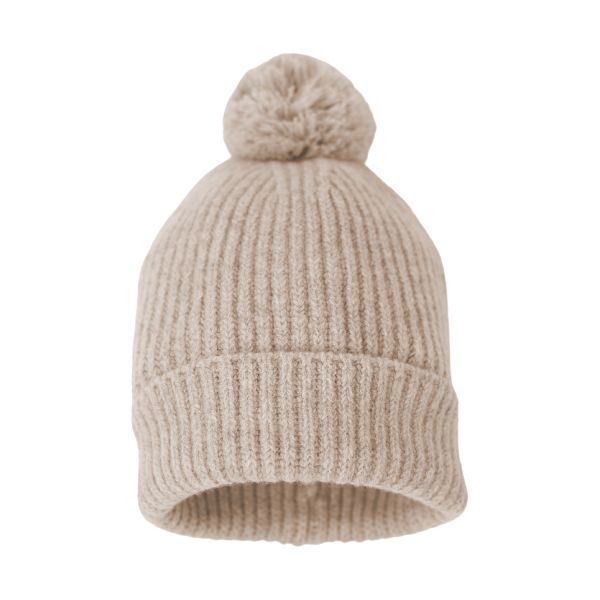 Lodger Mutsje - Merinowol - Beige - 0-3 mnd