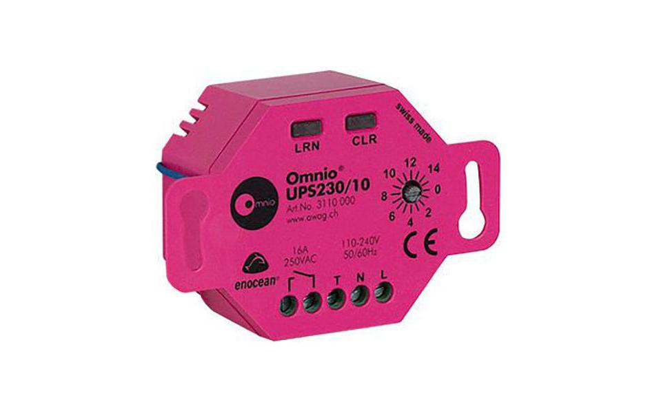 Funk-UP-Schaltaktor EnOcean UPS230/10 1-Kanal<br>UP-Schaltaktor, 1-Kanal