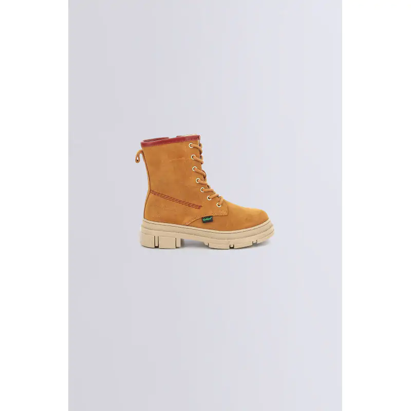 KICK GOJI CAMEL ROUGE BOTTINES Cuir Fille