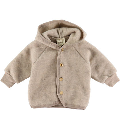 Engel Cardigan - Wolle - Sand Melange