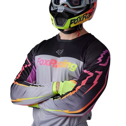Maillot cross Fox 180 STATK 2023 - Gris