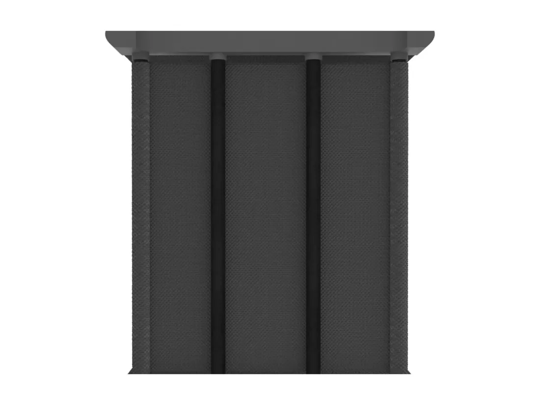 Étagère à 4 cubes avec boîtes Gris 69x30x72,5 cm Tissu