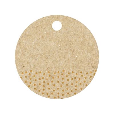 Clairefontaine - 12 Étiquettes cadeau kraft - rond - 8 x 16 cm