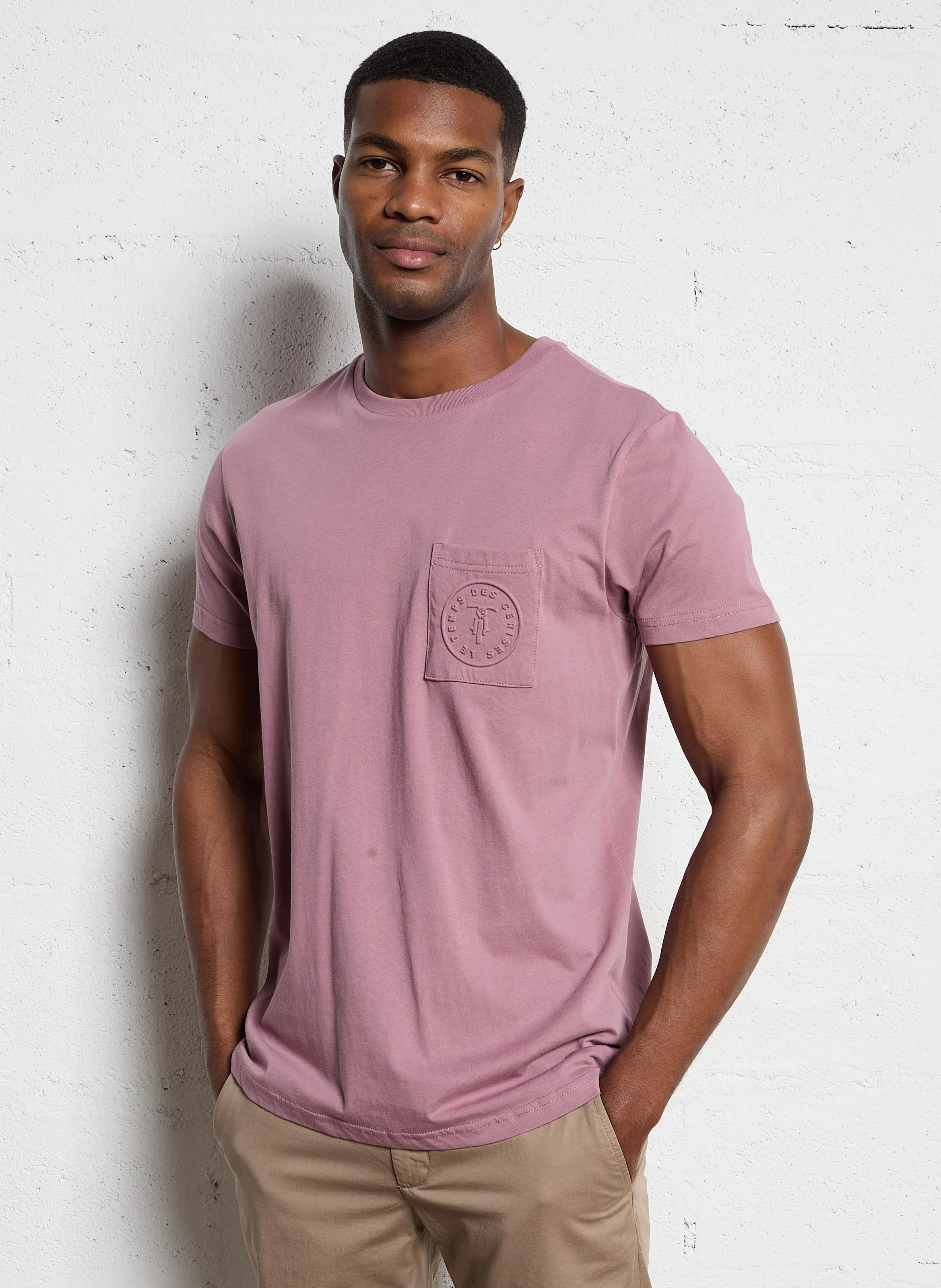 PAIA - Tee-shirt col rond regular-fit en coton | Rose