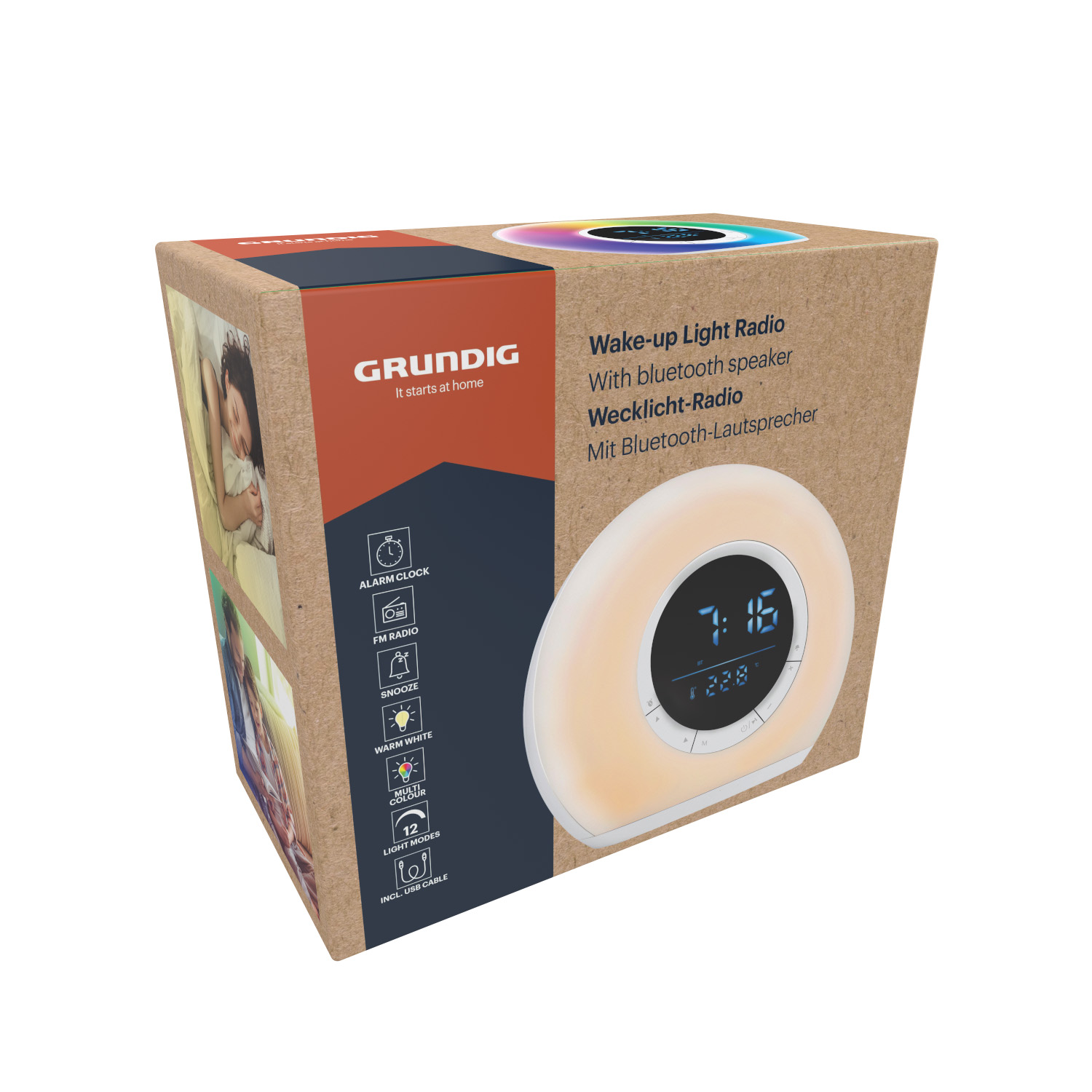 Lichtwecker mit Bluetooth Lautsprecher