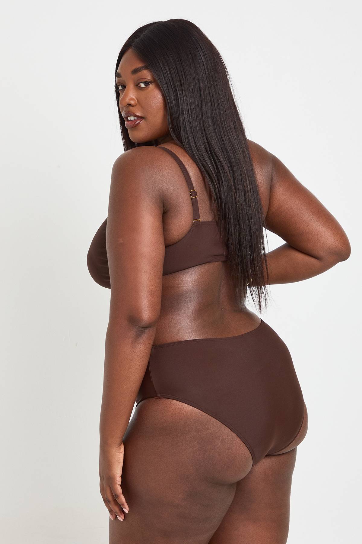 boohoo Haut De Bikini Bandeau Avec Ornement Coquillage Et Bas De Bikini Taille Haute Grande Taille