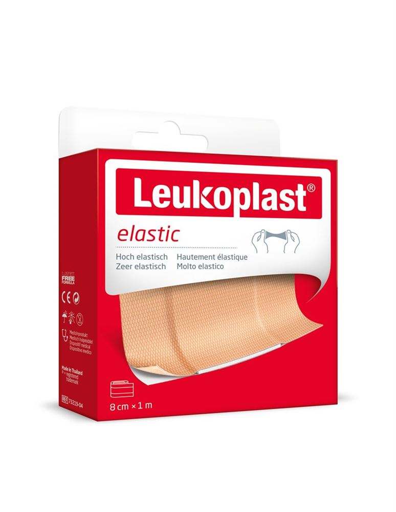 Leukoplast elastic 8cmx1m Rolle 1 Stk
