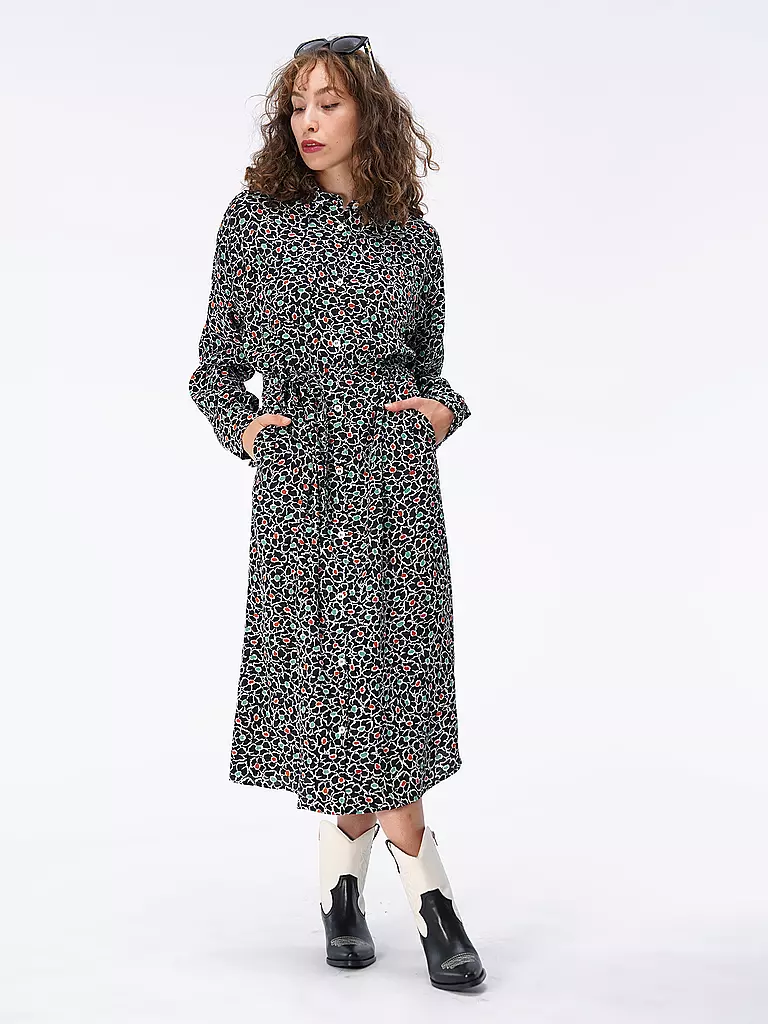 A.P.C. Midikleid Valentine schwarz