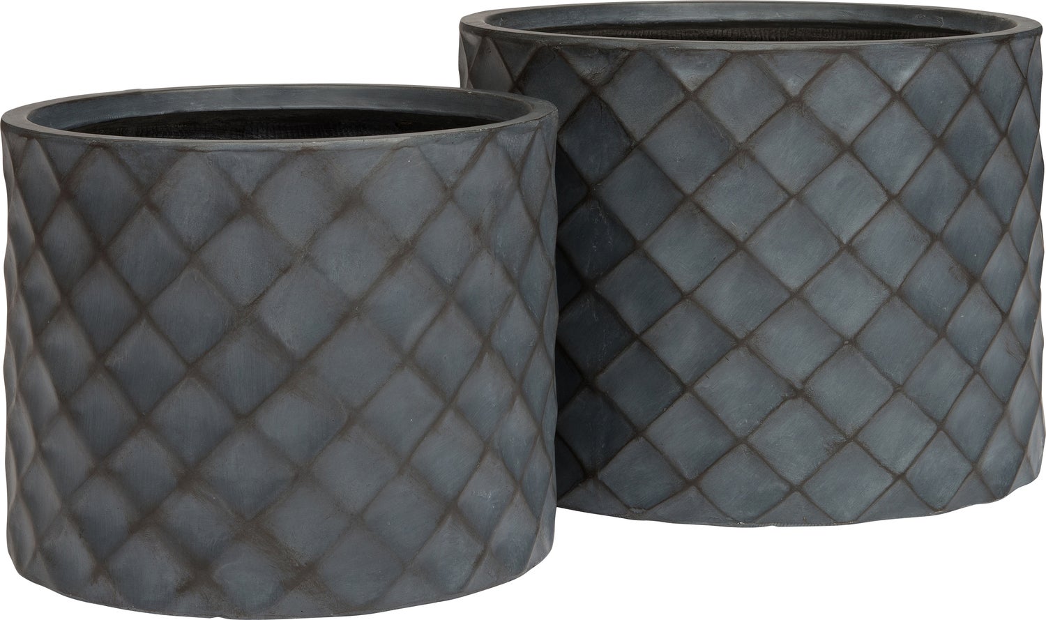 Intratuin bloempot Karin grijs D 43,5 H 32,5 cm