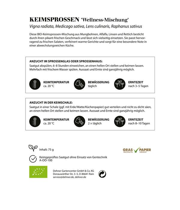 Dehner Bio-Keimsprossen 'Wellness-Mischung'