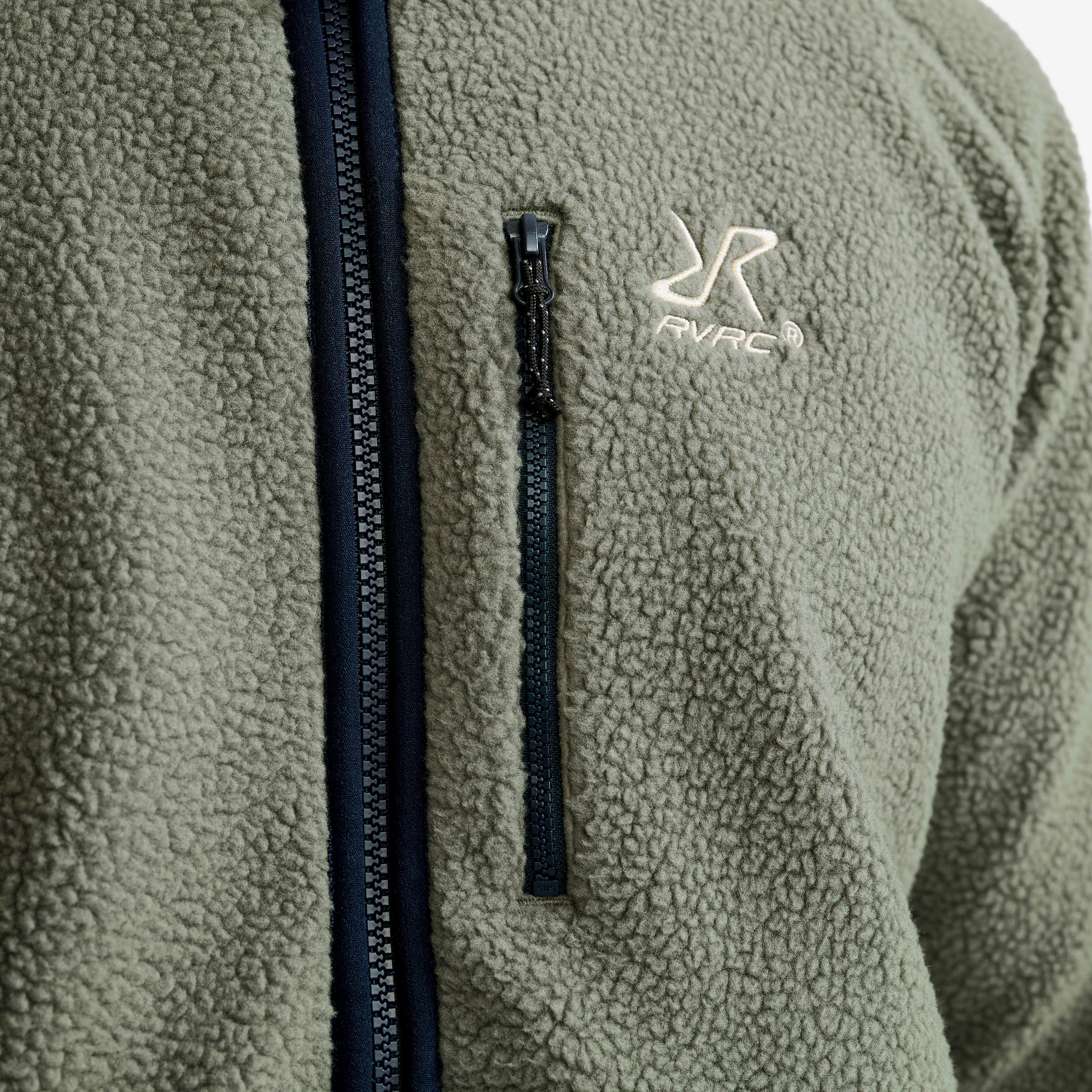 Canyon Full-zip Pile Fleece Herre Castor Gray/Navy