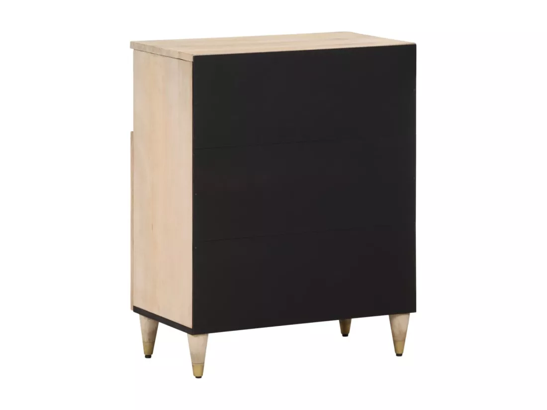 Armoire latérale 60x33x75 cm bois massif de manguier