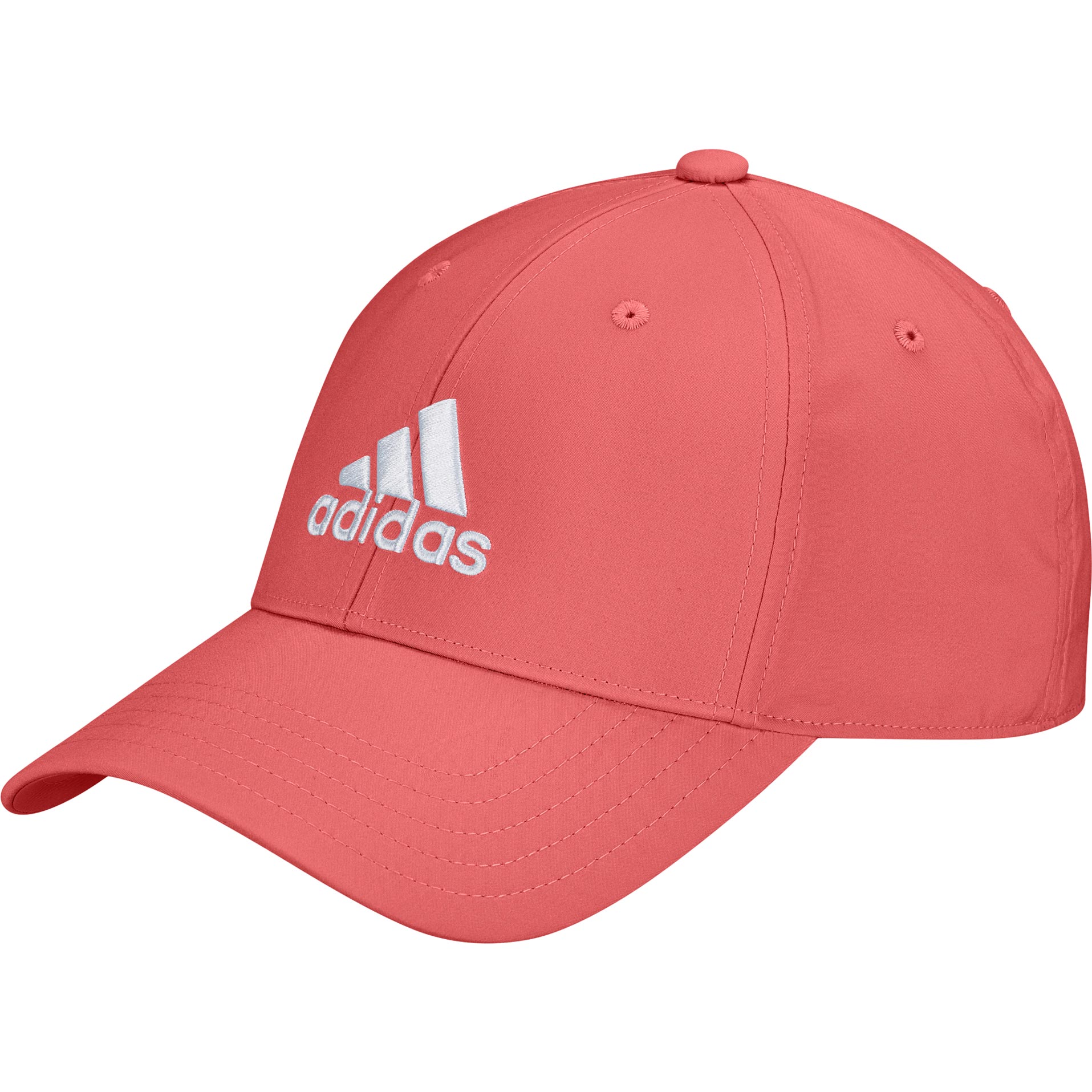 adidas Embroidered Logo Lightweight Baseball Kappe Kinder preloved scarlet