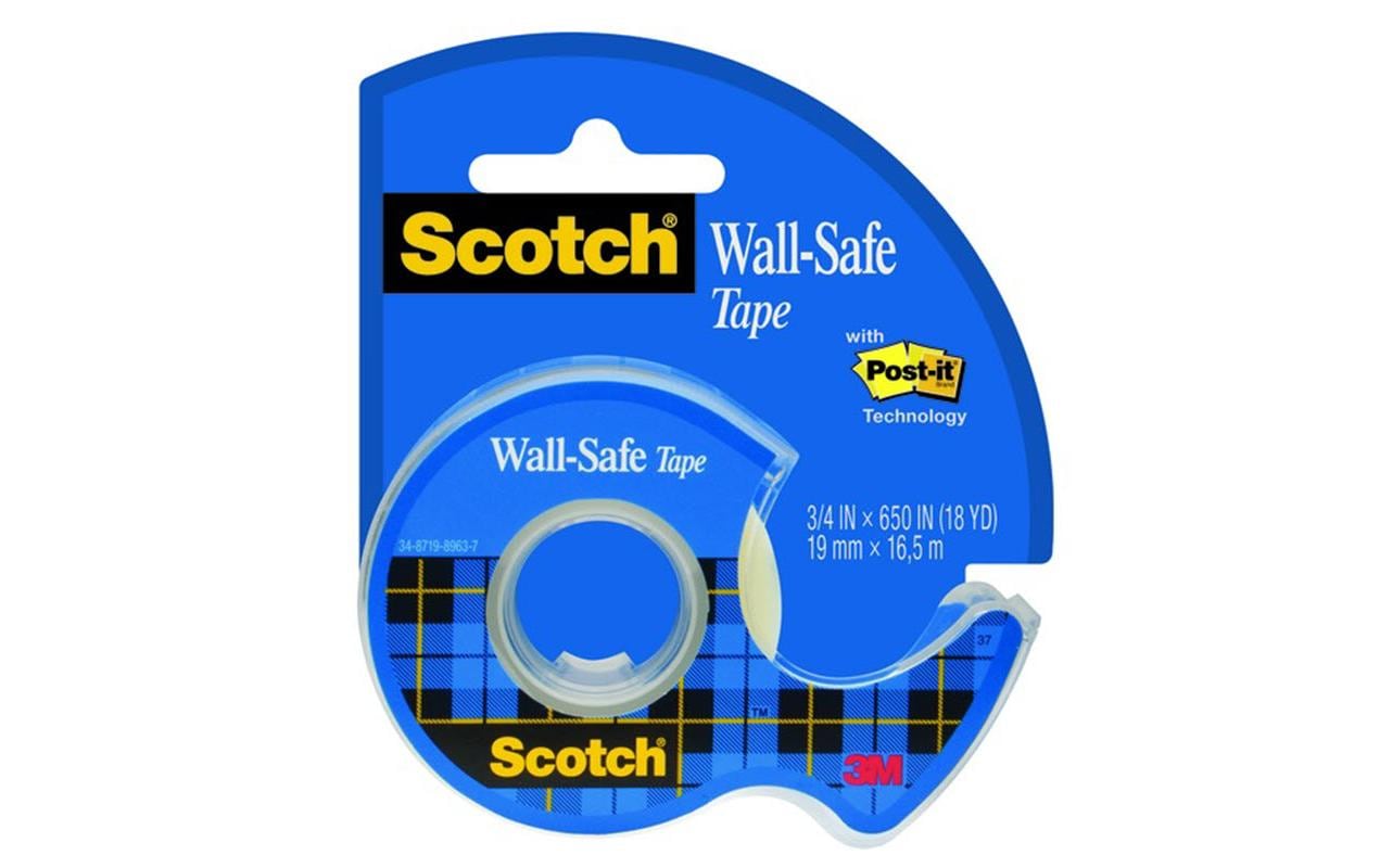 Handabroller Wall-Safe im Dispenser 19 mm x 16.5 mKlebeband Wall-Safe 19 mm x 16.5 m